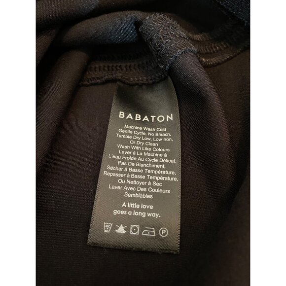 Babaton Black Dress Off Shoulder Ruffle Size 10 - Picture 4 of 10